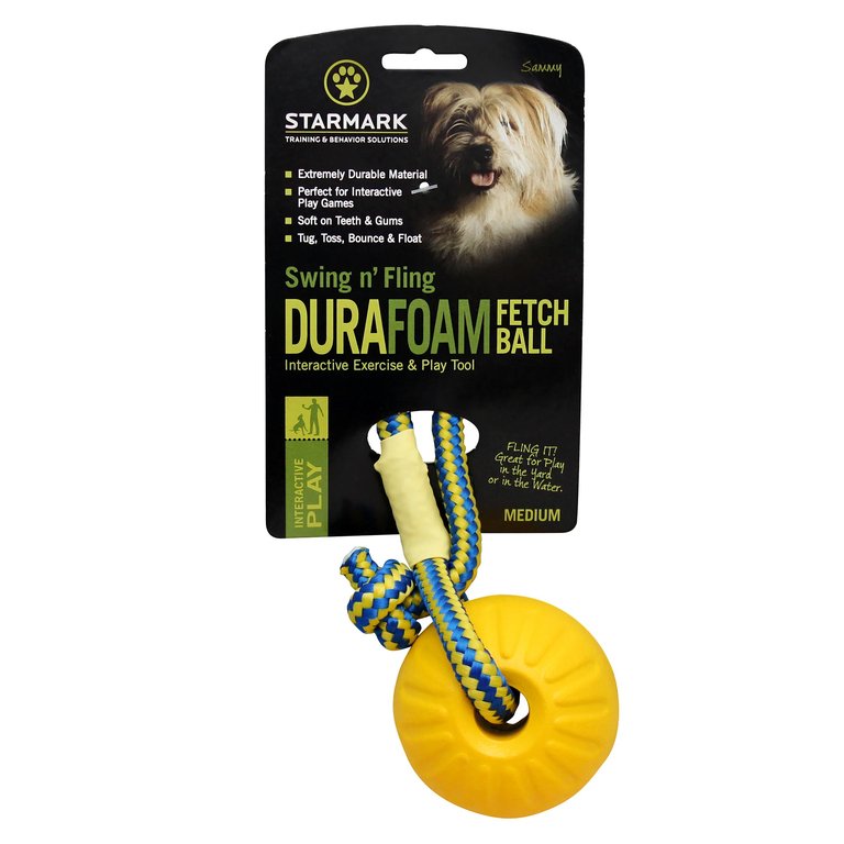 Starmark Swing n’ Fling Durafoam Fetch Ball