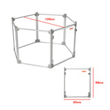 Pawz Pet Playpen Transparent Acrylic Clear Folding Dog Fence Kennel 6 Panel-1853958503916507138