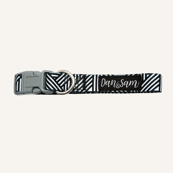 Dan & Sam Adjustable Dog Collar - Abstract, M