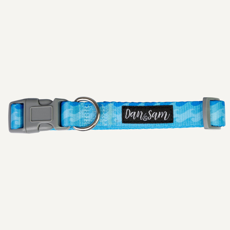 Dan & Sam Adjustable Dog Collar - Coastal, S