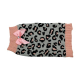 ZeeZ Knitted Sweater - Grey/Pink Leopard, XXL