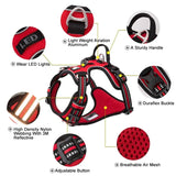 True Love No Pull Explosion Proof Dog Harness - Red, XS-1831155634482057221