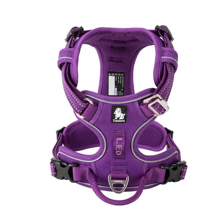 True Love No Pull Explosion Proof Dog Harness - Purple, XS