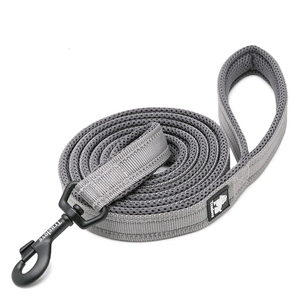 True Love Reflective Pet Leash 2m - Grey, M