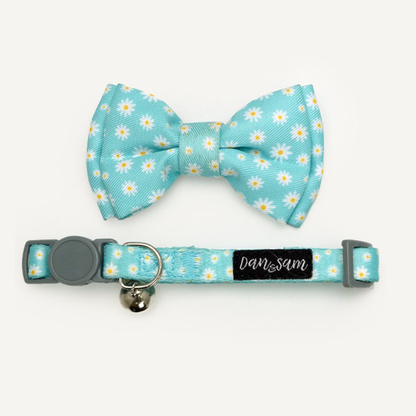 Dan & Sam Cat Collar and Bowtie - Chamomile