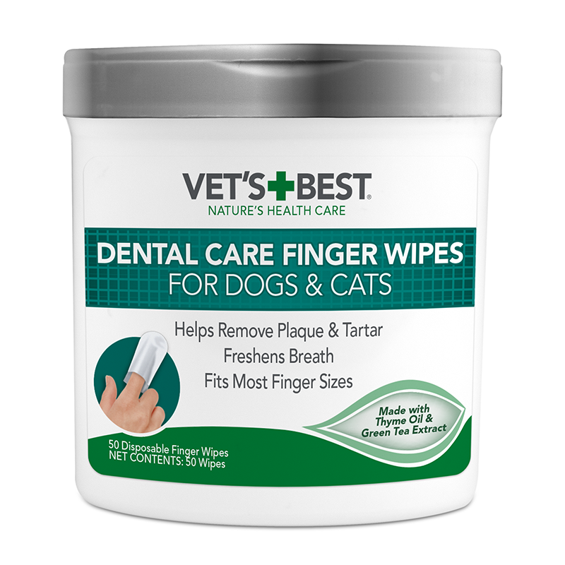 Vet’s Best Dental Care Finger Wipes - 50 Wipes