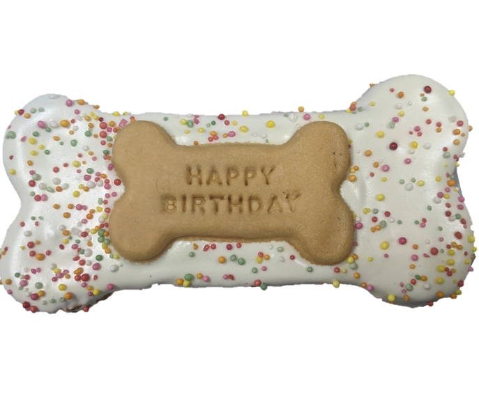 Huds & Toke Birthday Bone Cookie Treat - Blue