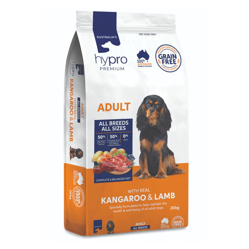 Hypro Premium Grain Free Adult Dog - Kangaroo & Lamb