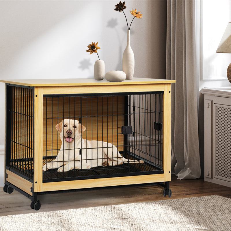 PaWz Wooden Wire Dog Kennel Side End XL X-Large-1853958496089935878