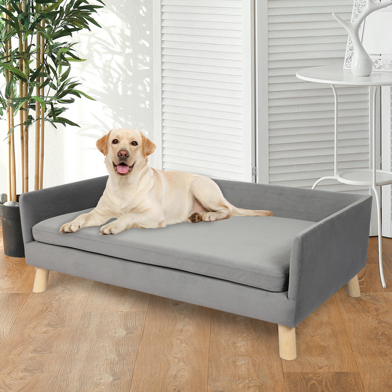 PaWz Pet Sofa Bed Dog Warm Soft Lounge Grey-1831593120744214534