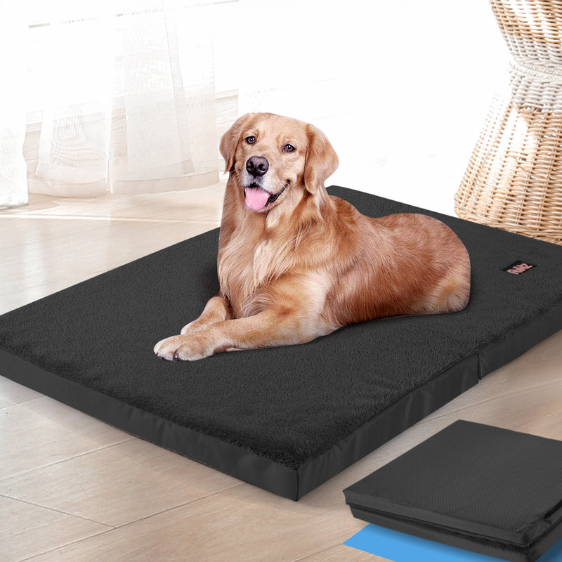 PaWz Pet Bed Foldable Dog Puppy Beds Black Large-1843791367571116038