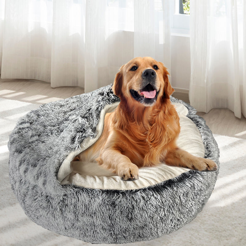 PaWz Pet Dog Calming Bed Warm Soft Plush XL X-Large-1843791340060676102