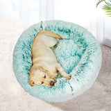 PaWz Pet Bed Cat Dog Donut Nest Calming XL Teal X-Large-1853958485037944838