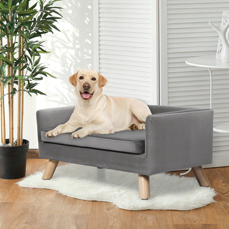 PaWz Pet Sofa Bed Dog Warm Soft Lounge Grey-1853958492231176198