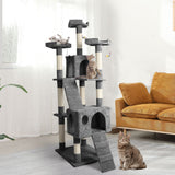 PaWz 184cm Cat Trees Scratching Post Grey-1853958445645041670