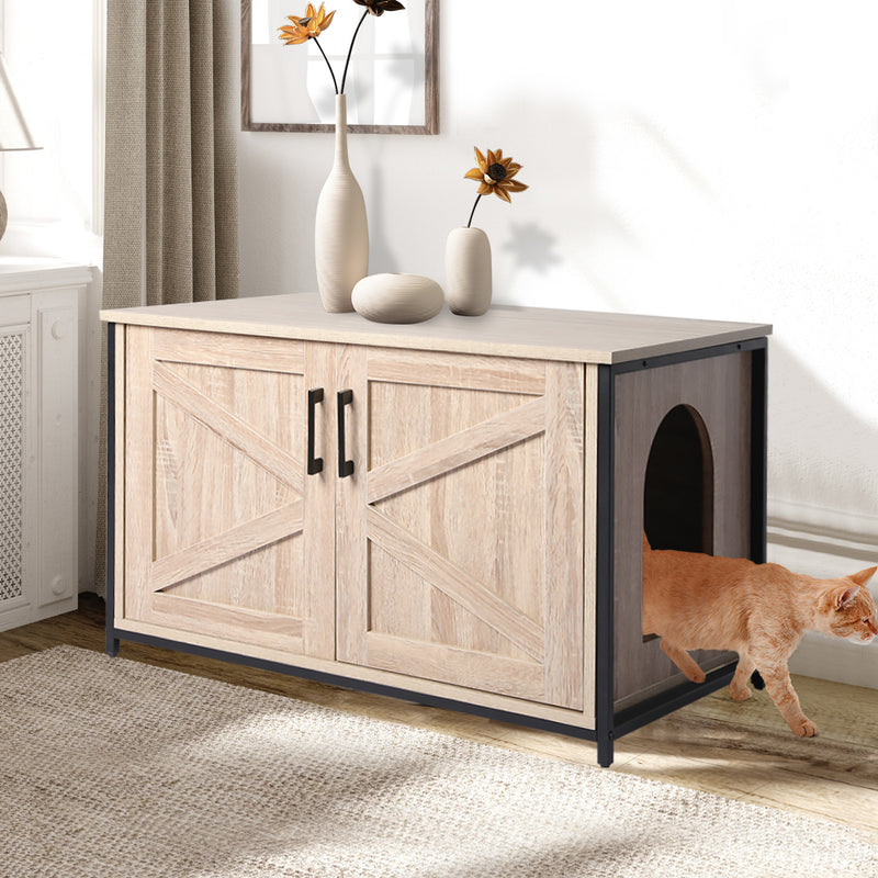 PaWz Enclosed Cat Litter Cabinet Box-1853958490826084358