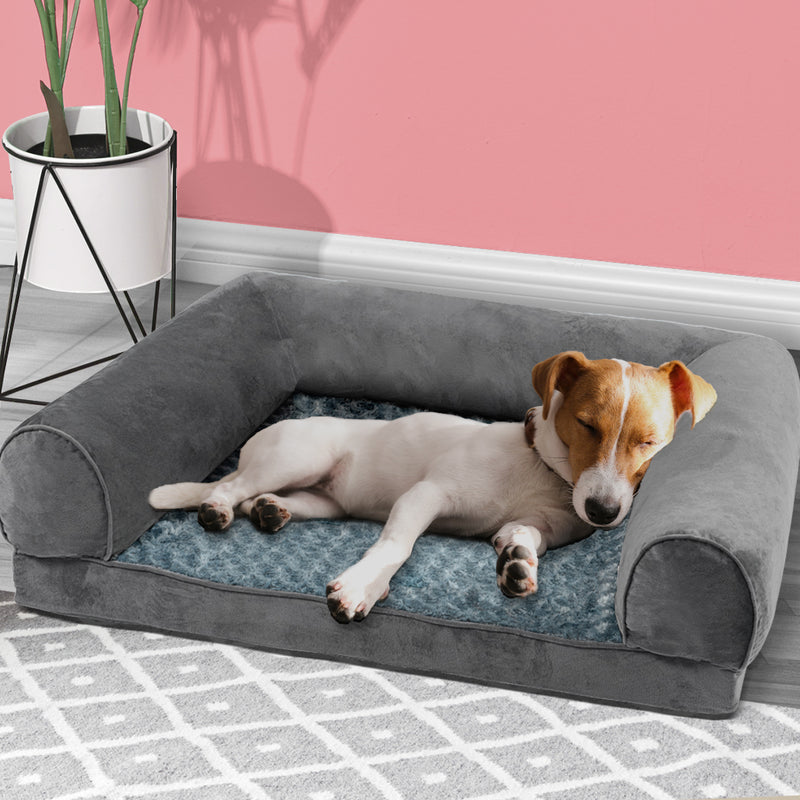 PaWz Pet Bed Sofa Dog Beds Bedding Soft M Grey Medium-1843791330908704774