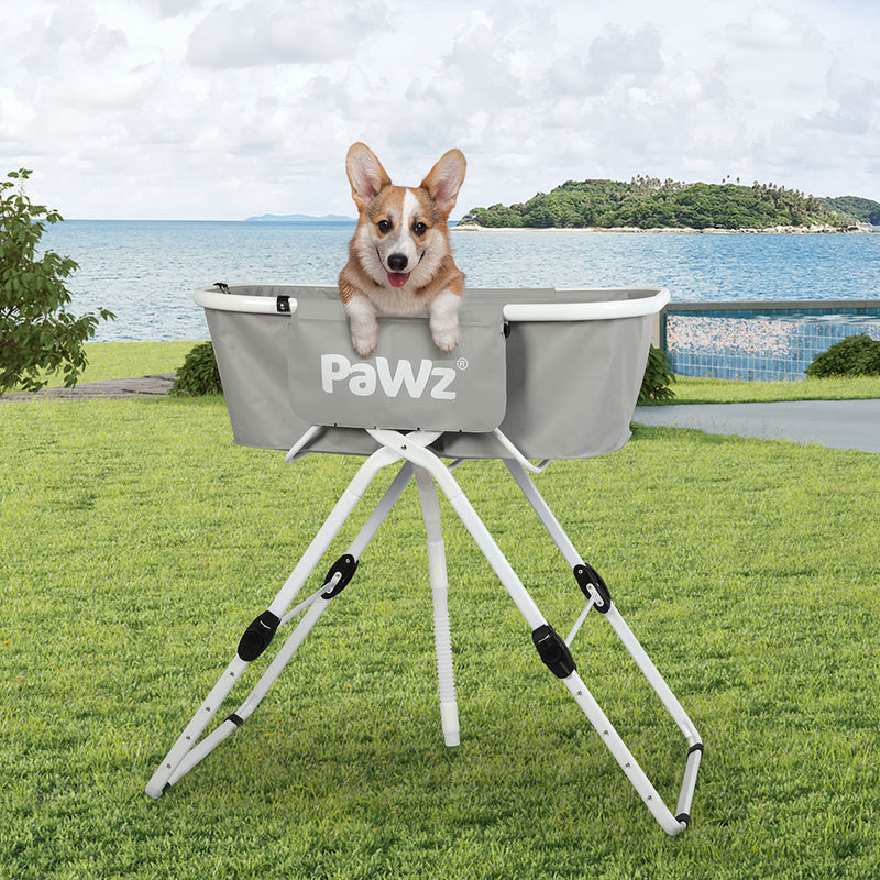 PaWz Pet Bathtub Adjustable Height Folding-1831592575782490119