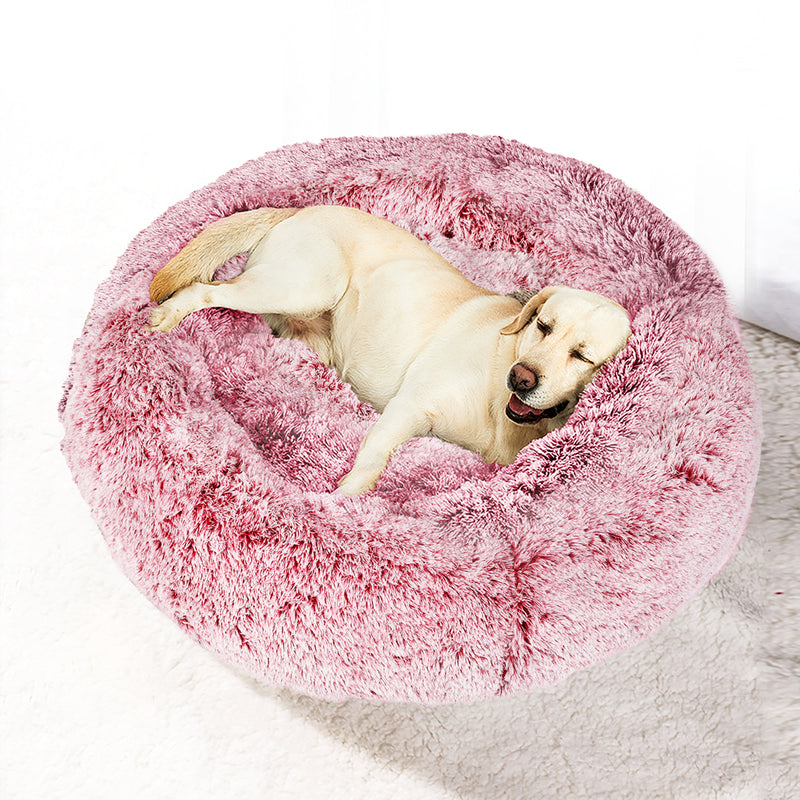 PaWz Pet Bed Memory Foam Dog Donut Pink X-Large-1843791354786877447