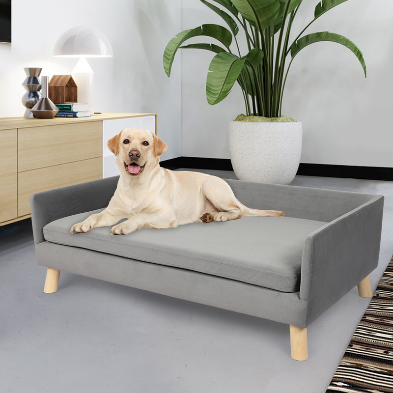 PaWz Pet Sofa Bed Dog Warm Soft Lounge Grey-1831593120744214535