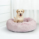 PaWz Pet Bed Cat Dog Donut Nest Calming L Pink Large-1853958483750293511