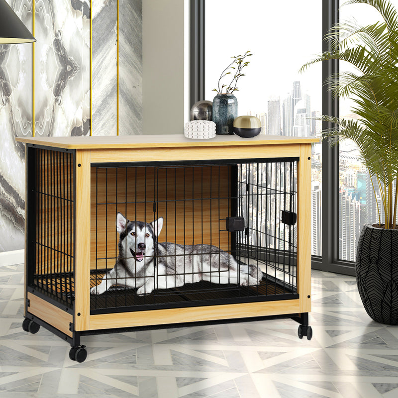 PaWz Wooden Wire Dog Kennel Side End XXL XX-Large-1853958496240930823