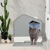 PaWz Fully Enclosed Cat Litter Box Mat Grey-1831592813792464903