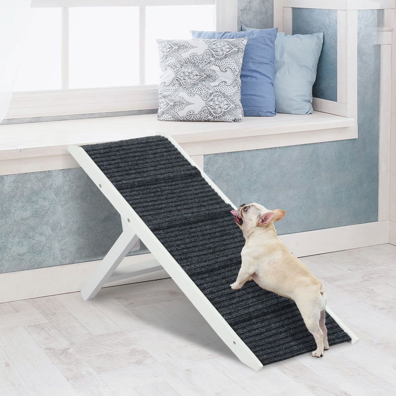 PaWz Adjustable Dog Ramp Height Stair White-1831593091988066311