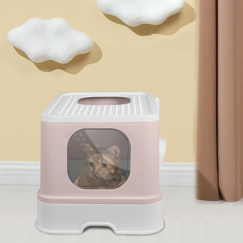 PaWz Cat Litter Box Fully Enclosed Kitty Coffee-1853958481732833287