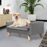 PaWz Pet Sofa Bed Dog Warm Soft Lounge Grey-1853958492231176199