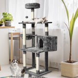 PaWz 130cm Cat Tree Toy Scratching Post Grey-1853958446068666375