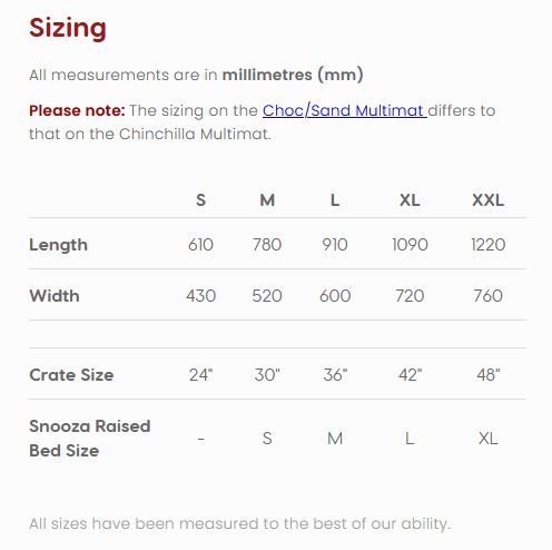 Snooza Mutlimat for Crates/Raised Beds, Chinchilla - Large