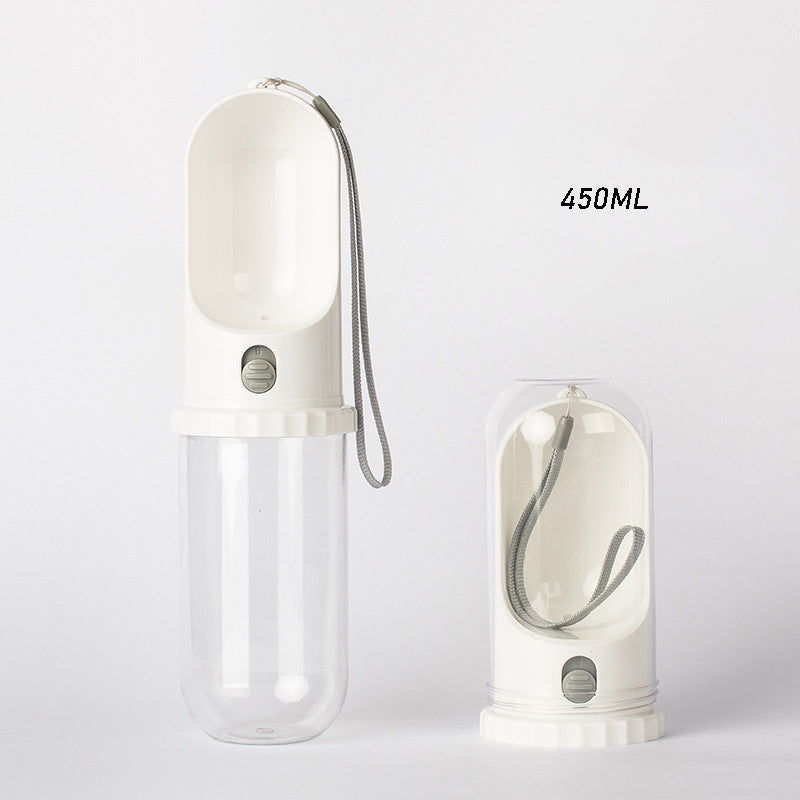 Pet Water Bottle - White 450 ml-1831155597882560512