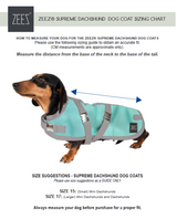 ZeeZ Waterproof Supreme Dachshund Coat - Navy Stone/Red, Multiple Sizes