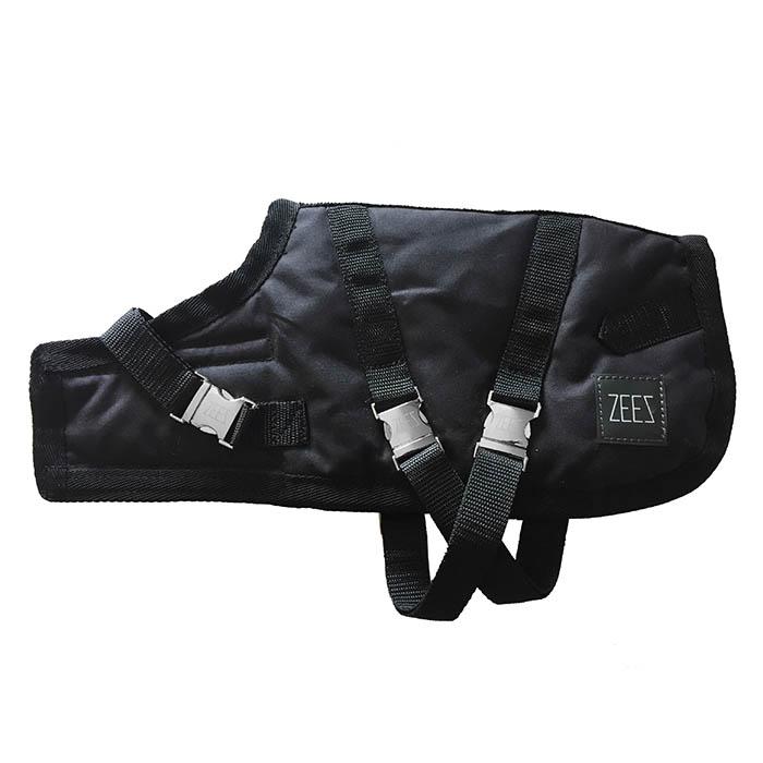 ZeeZ Waterproof Supreme Dog Coat - Oil Skin/Black, Multiple Sizes