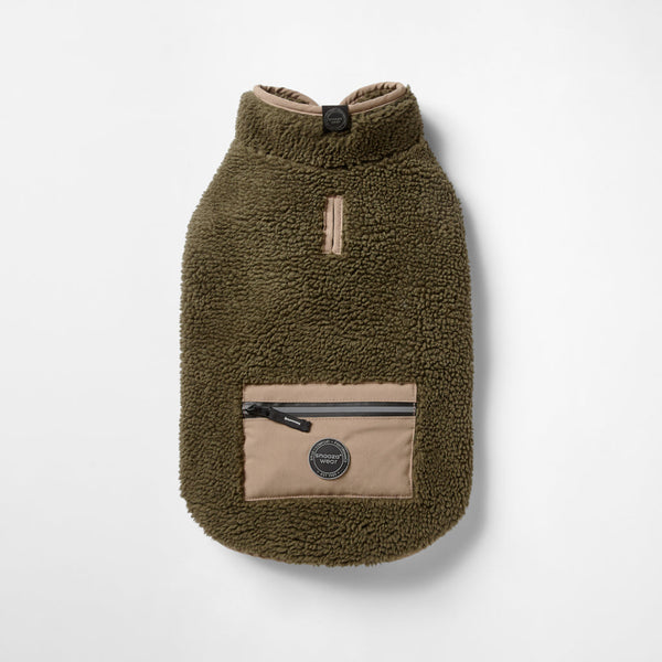 Snooza Teddy Pocket Coat - Khaki/Fawn, M