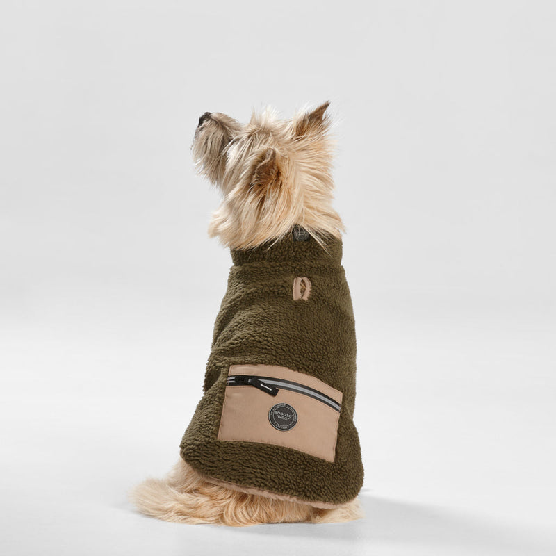 Snooza Teddy Pocket Coat - Khaki/Fawn, L