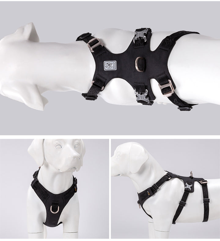 Whinhyepet Dog Harness - Black, 2XS-1858681699551023107