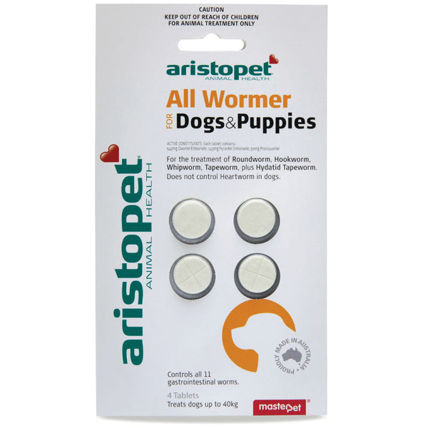 Aristopet All Wormer for Dogs & Puppies - 4 Tablets