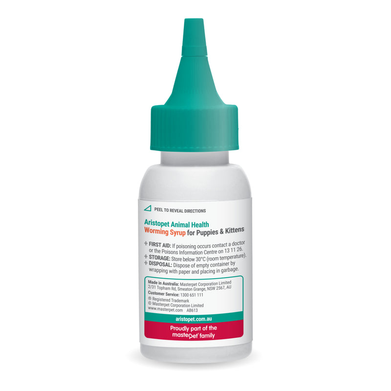 Aristopet Worming Syrup for Puppies & Kittens - 50ml