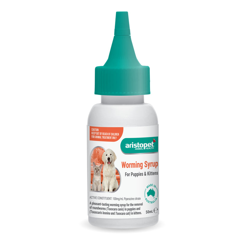 Aristopet Worming Syrup for Puppies & Kittens - 50ml