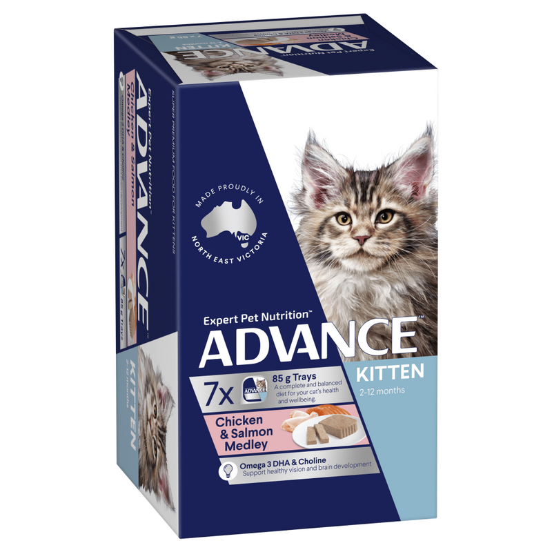 Advance Kitten Wet Food - Chicken & Salmon Medley