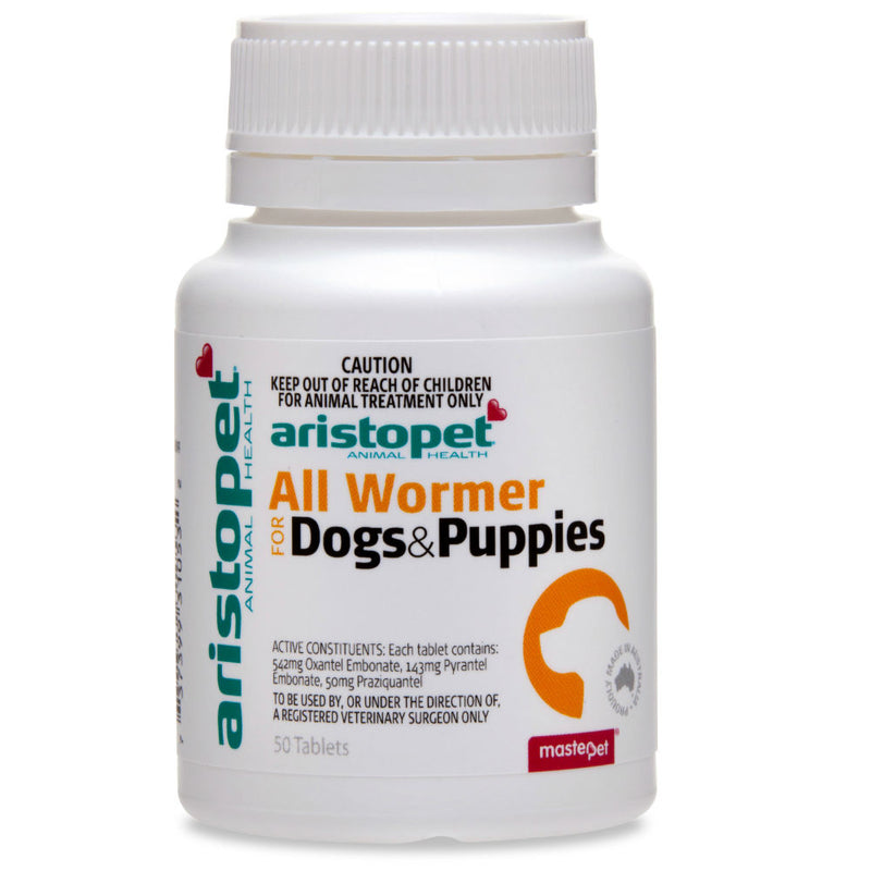 Aristopet All Wormer for Dogs & Puppies - 50 Tablets