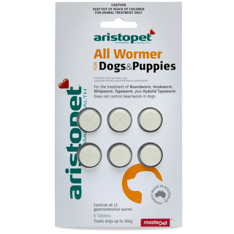 Aristopet All Wormer for Dogs & Puppies - 6 Tablets