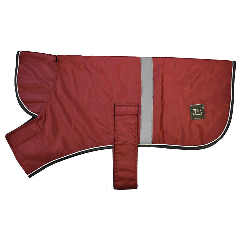 ZeeZ Waterproof Dapper Dog Coat - Warm Maroon, Multiple Sizes