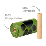 Oh Crap Compostable Dog Poop Bags - 60 bags (4 rolls)