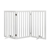 PaWz Wooden Pet Gate Dog Fence Safety White 400x 3MM-1853958486912798720