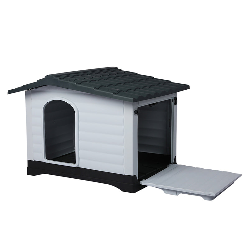 PaWz Dog Kennel Outdoor Indoor Plastic XL Grey-1831592555414949888