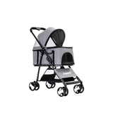 PaWz Large Pet Stroller Dog Cat Travel Grey-1853958518244249600