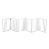 PaWz Wooden Pet Gate Dog Fence Safety White 100 Pack-1853958487340617728